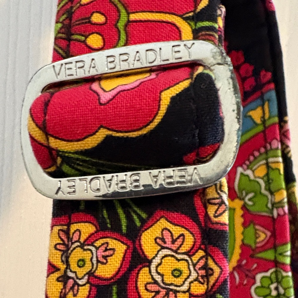 Vera Bradley Black Multicolor Floral Shoulder Bag - Picture 5 of 8